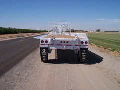 White Denair Field Harvesting Trailer With Hinging Sideboard